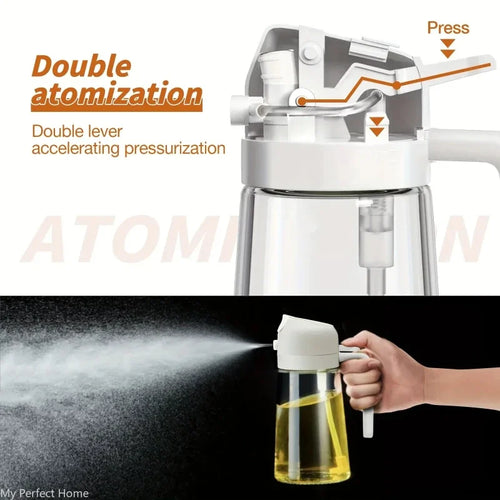 2-in-1 Olive Oil Sprayer Bottle 500ml