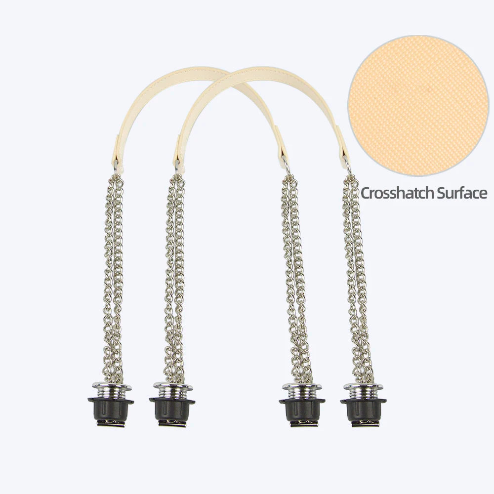 Silver Double-Chain Shoulder Bag Strap