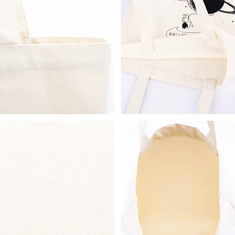 Add Your Logo Customizable Canvas Tote Bag Large Women's Designer Handbags  Shopping Bags for Groceries Fabric Shopper Cloth