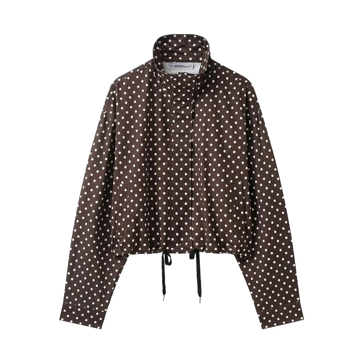 Women's Polka Dot Zip-Up Jacket