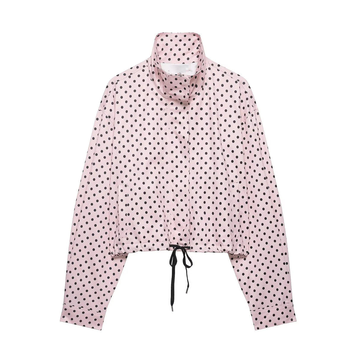 Women's Polka Dot Zip-Up Jacket