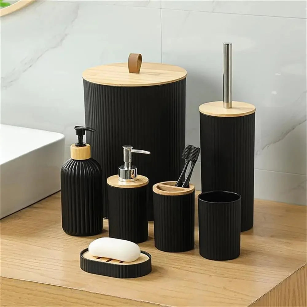 A Set of Wash Bottles in Either Household or Hotel Style, with Complete Hygiene Facilities.