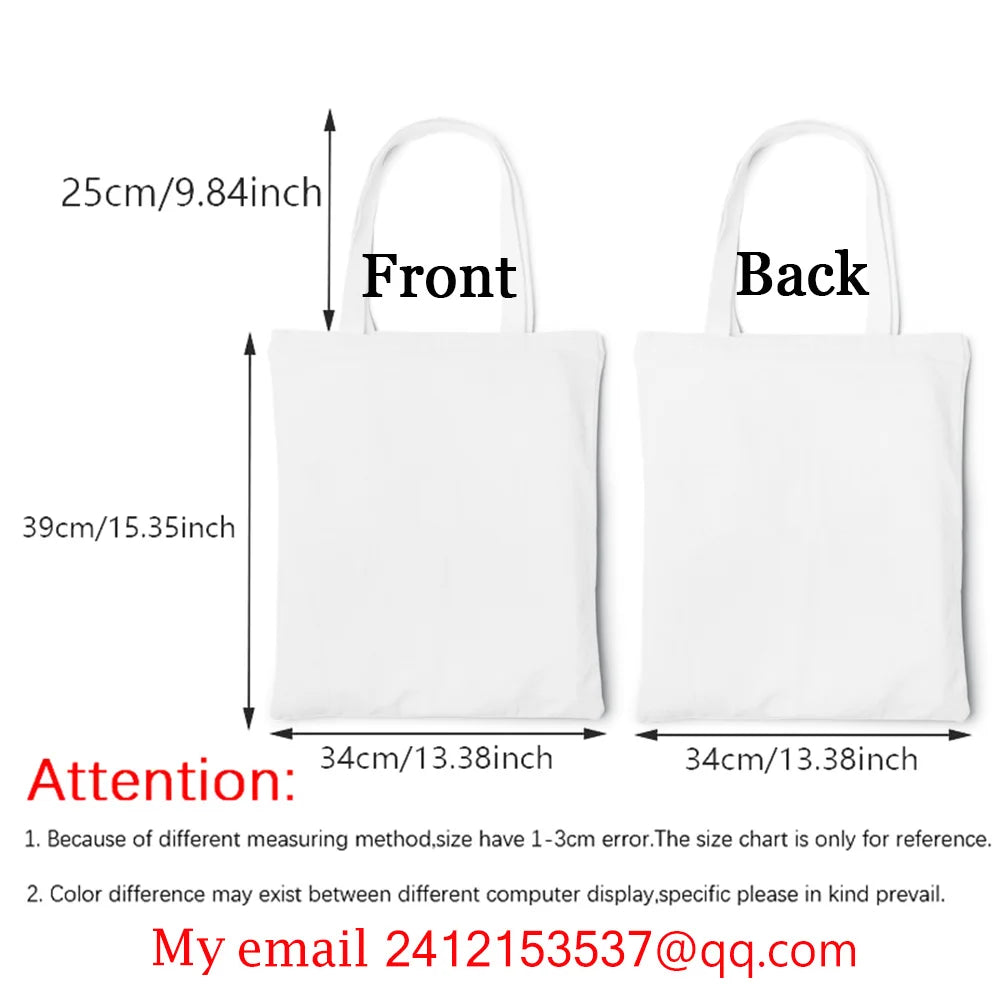Add Your Logo Customizable Canvas Tote Bag Large Women's Designer Handbags  Shopping Bags for Groceries Fabric Shopper Cloth