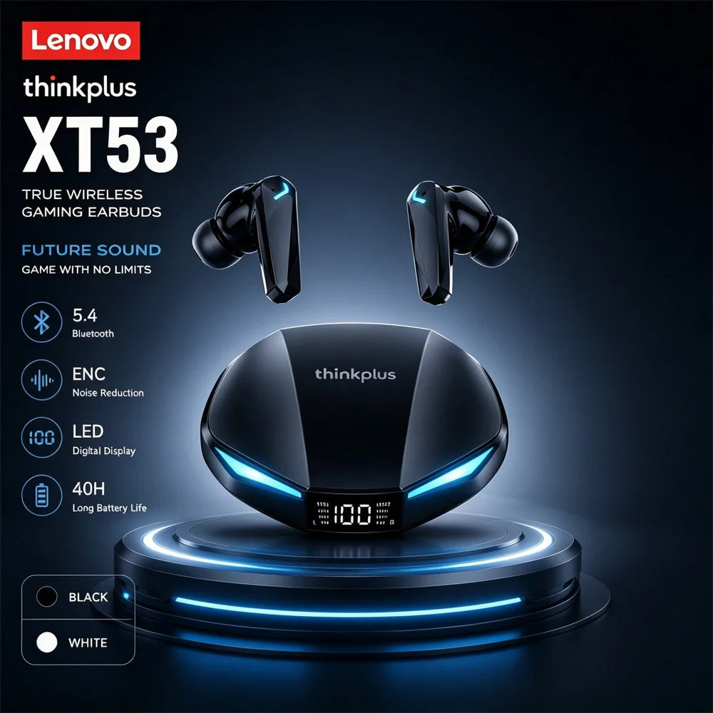 Lenovo XT53 Wireless Bluetooth 5.3 Gaming Earbuds