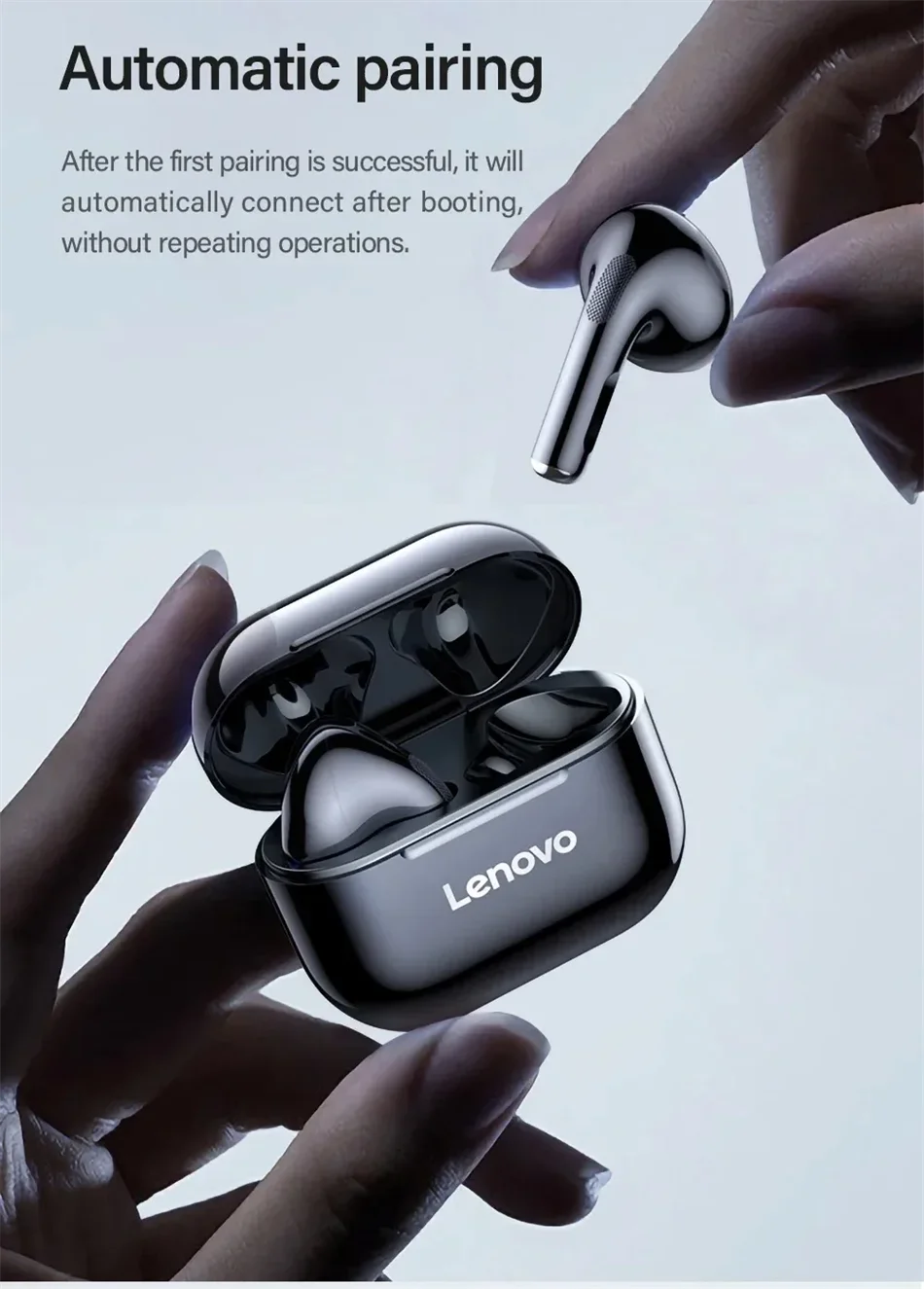 Original Lenovo LP40 Wireless Bluetooth5.4 Headphones TWS Earphones Touch Control Sport Headset Stereo Earbuds For Phone Android