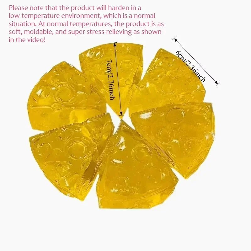 2A-Relieve Stress Squishy Honey Cheese Square Fidgets Toys Super Soft Mochi Cheese Squeeze Toy Funny Anti-stress Sensory Toy9