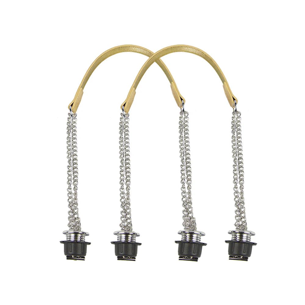 Silver Double-Chain Shoulder Bag Strap