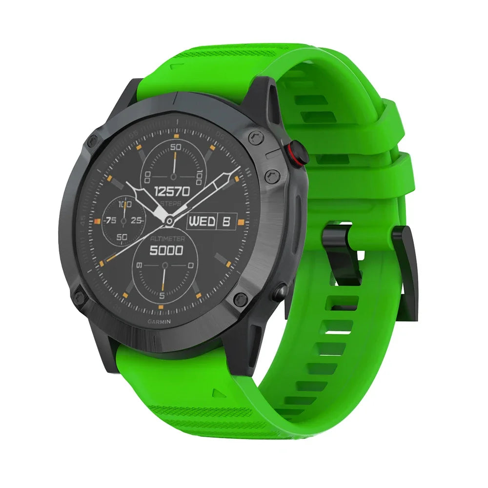 22mm 26mm Quick Fit Silicone Strap For Garmin Fenix 8/7/7X/6/6X Pro Replacement Watch Band For Garmin EPIX/Enduro 3