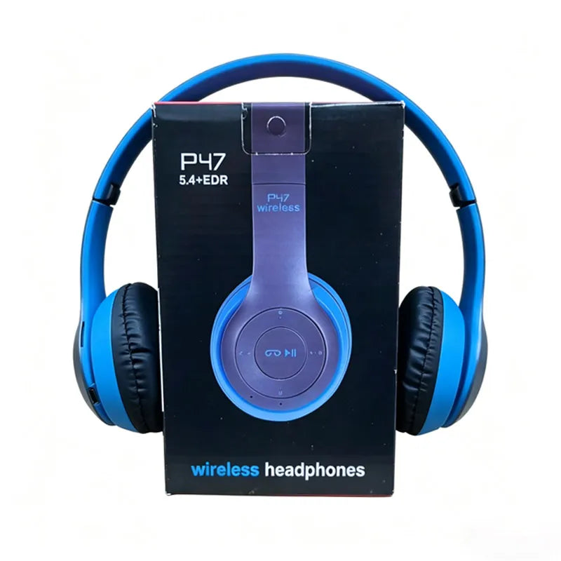 Foldable Wireless Bluetooth Headphones 5.0 Portable HiFi Sound Over-ear Headset for Sports Travel Daily Game music Earphones Use