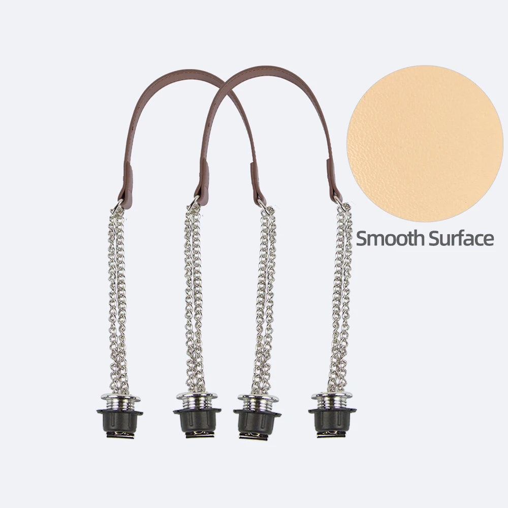 New 1 Pair Obag Silver Long OT Double Chain With Metal Plating Screw For OBag Handle O Bag Women Bag Shoulder HandBag