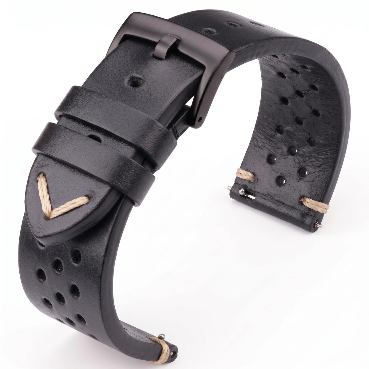 Handmade Cowhide Leather Watch Band 18-24mm