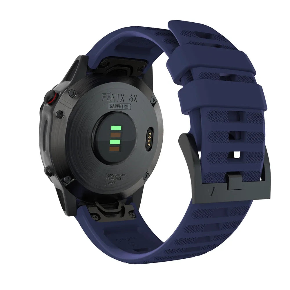 22mm 26mm Quick Fit Silicone Strap For Garmin Fenix 8/7/7X/6/6X Pro Replacement Watch Band For Garmin EPIX/Enduro 3