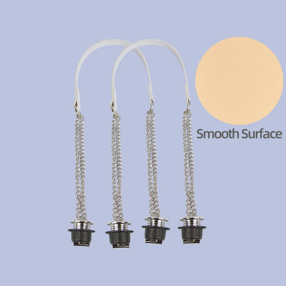 Silver Double-Chain Shoulder Bag Strap