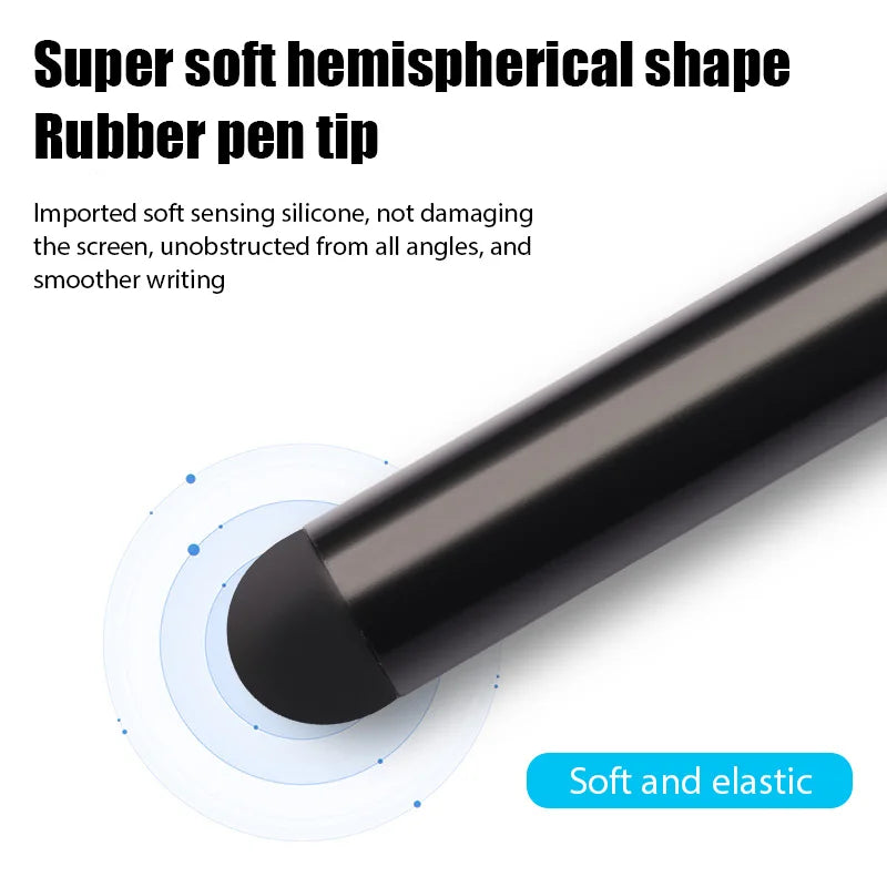 10pcs Universal Capacitive Stylus Tablet Screen Touch Pen for iPhone Pad Android Mobile Phone Rubber Tip Stylus