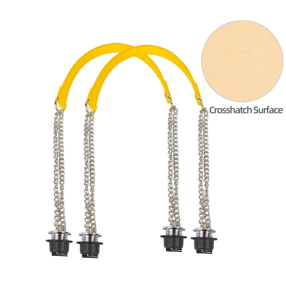 Silver Double-Chain Shoulder Bag Strap