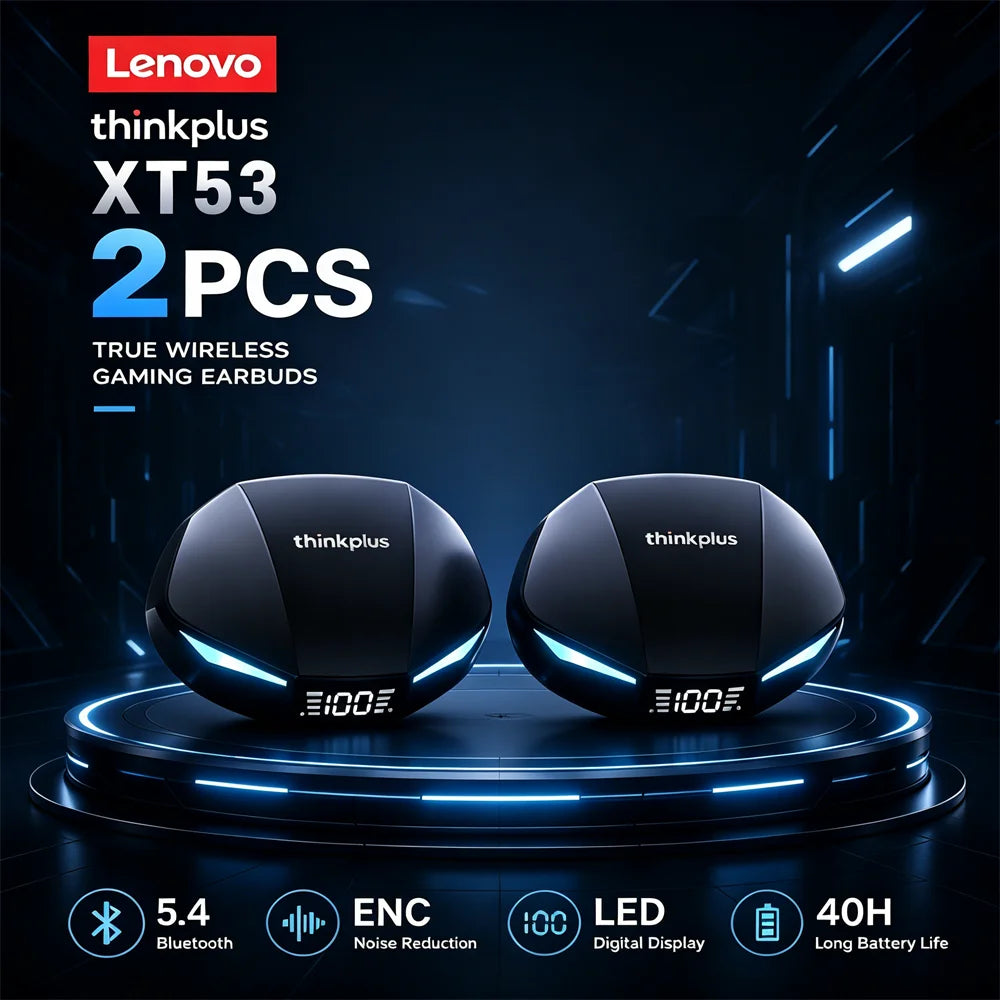 Lenovo XT53 Wireless Bluetooth 5.3 Gaming Earbuds