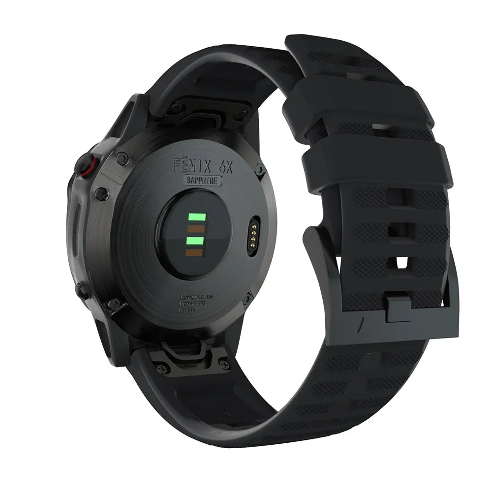 22mm 26mm Quick Fit Silicone Strap For Garmin Fenix 8/7/7X/6/6X Pro Replacement Watch Band For Garmin EPIX/Enduro 3