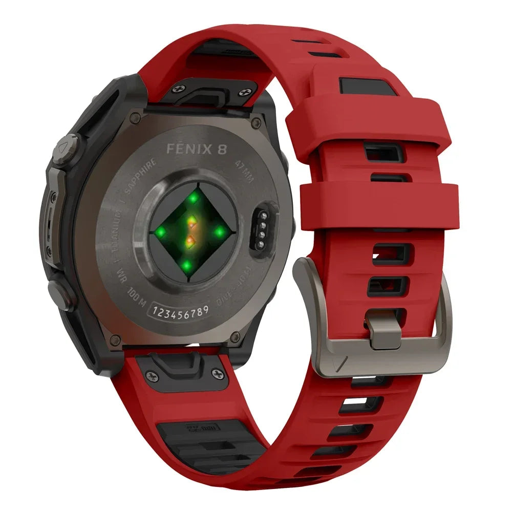 Fenix8 Watch Band For Garmin Fenix 8 47mm 51mm E 7 7X/Epix Pro/6 6X 5X Plus/Enduro 3 QuickFit 26mm 22mm Silicone Strap Bracelet