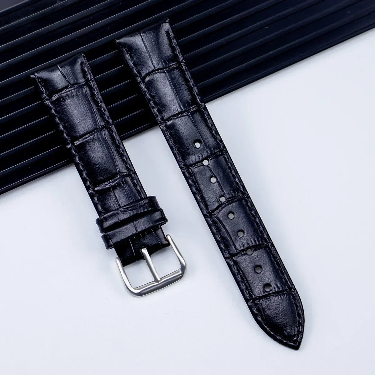 Genuine Leather Watchbands 12/14/16/18/20/22/24 mm Watch Band Strap Steel Pin buckle High Quality Wrist Belt Bracelet