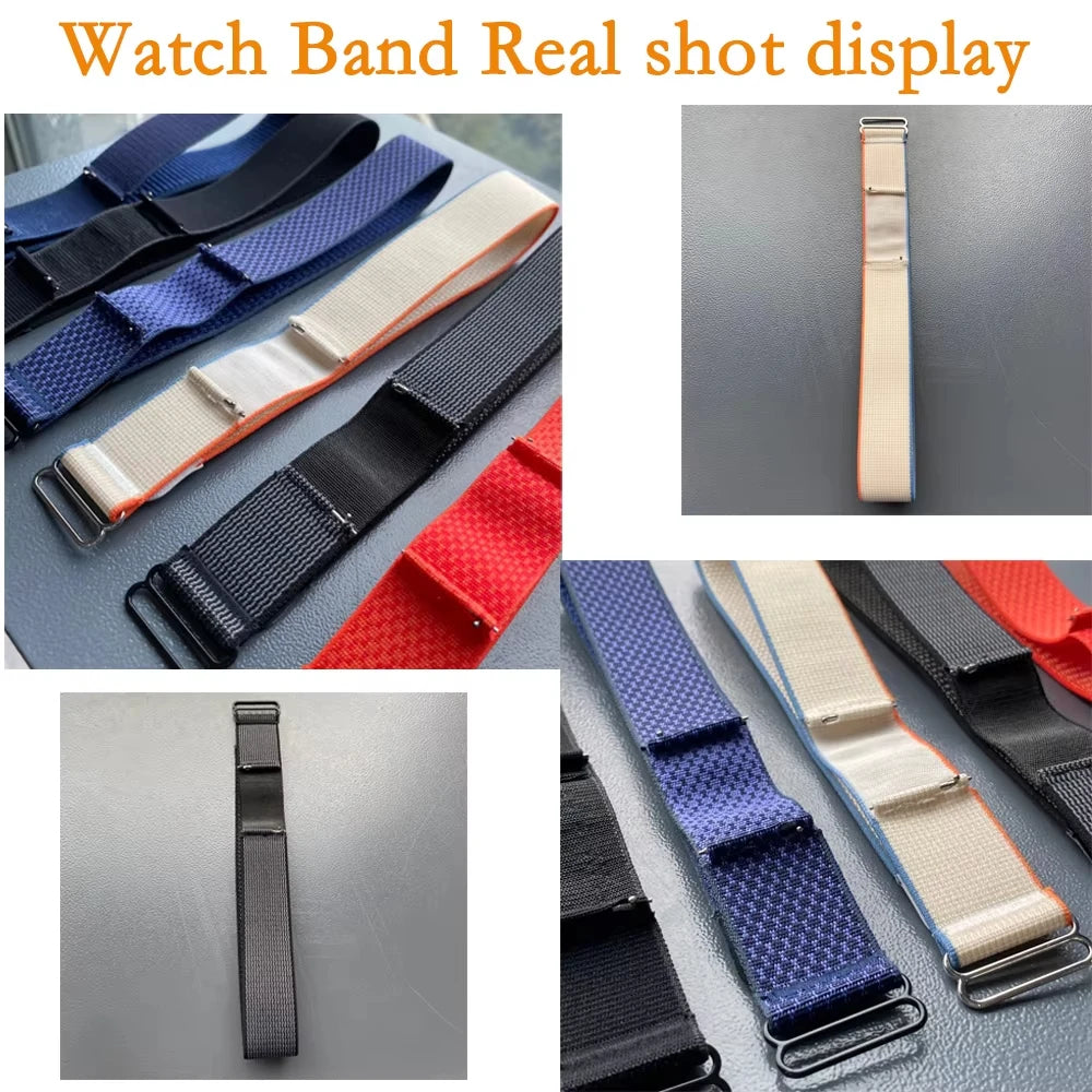 Nylon loop Band for Amazfit Helio Strap Original Nylon Wristband Sport Adjustable Band for Amazfit Helio smartwatch band
