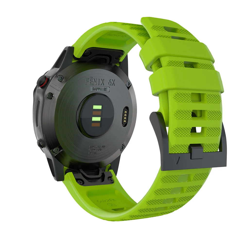 22mm 26mm Quick Fit Silicone Strap For Garmin Fenix 8/7/7X/6/6X Pro Replacement Watch Band For Garmin EPIX/Enduro 3