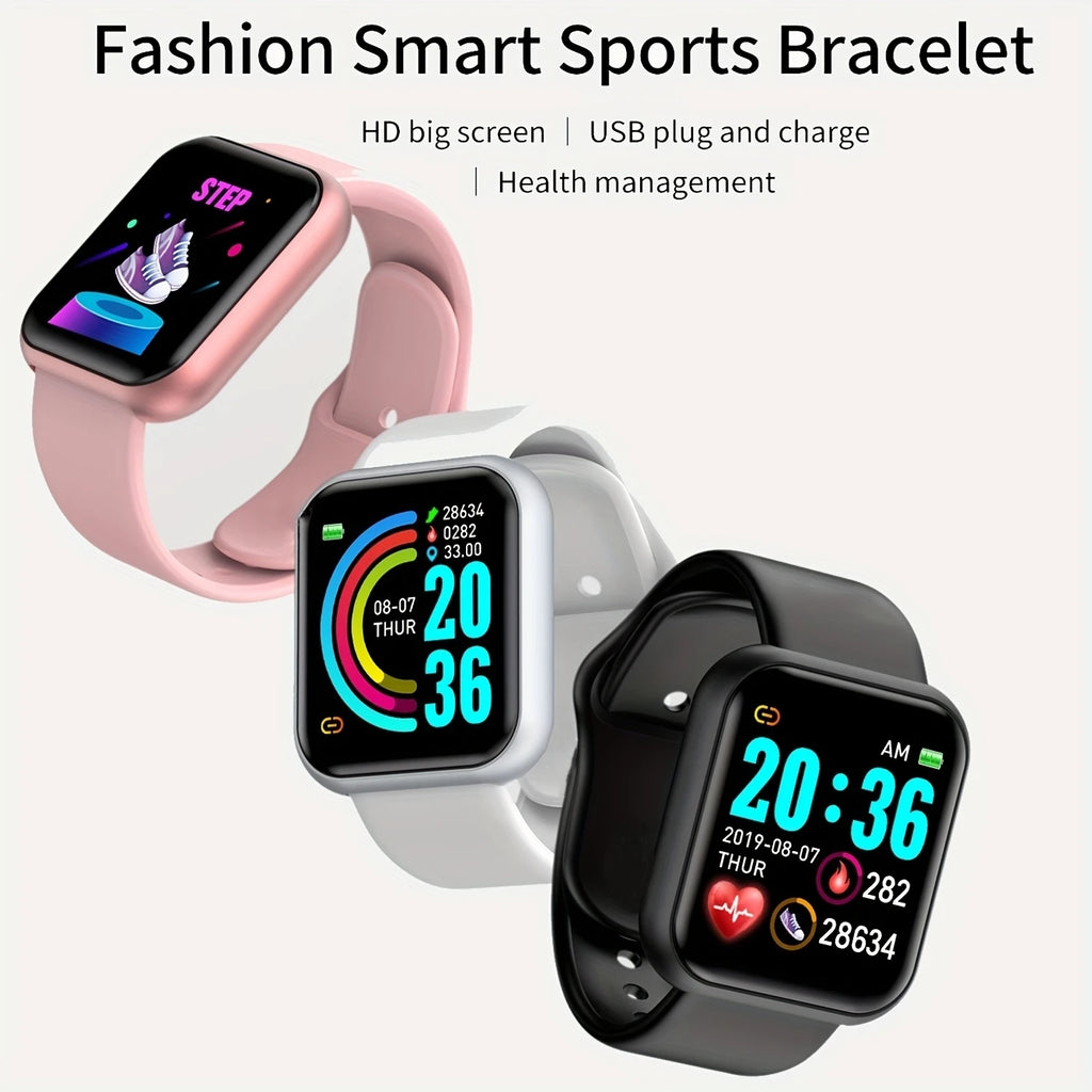 Men's Smartwatch Women's Sport Monitor Fitness Smart Watch Music Control Social APP Message Remind Consumer Electronic Watches