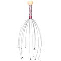 Relax Octopus Head Massager Stainless Steel Engraved Head Relaxer Brain Massage Claw Scalp Scratcher Itch Reliever Random Color