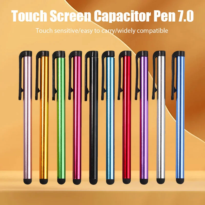 10pcs Universal Capacitive Stylus Tablet Screen Touch Pen for iPhone Pad Android Mobile Phone Rubber Tip Stylus
