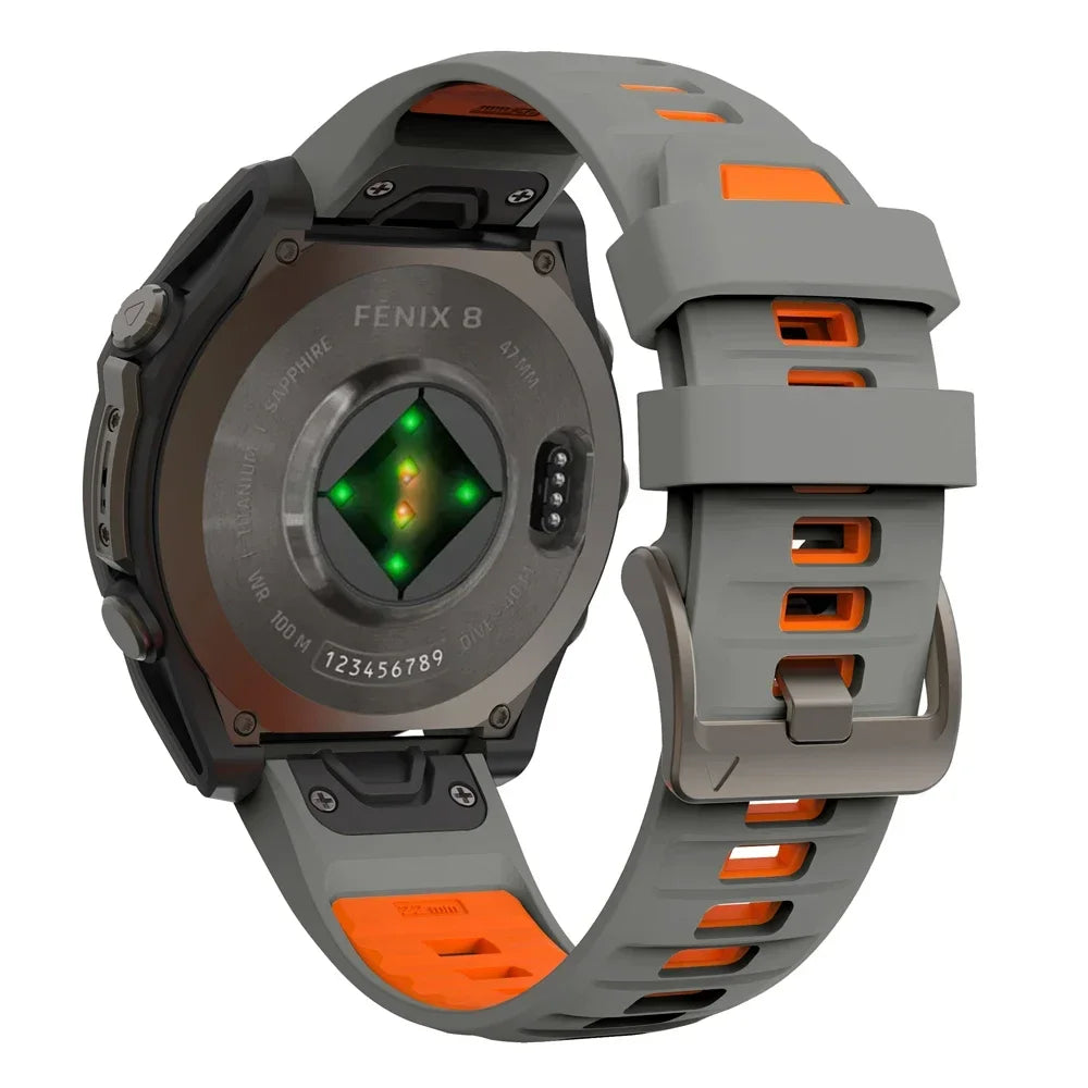 Fenix8 Watch Band For Garmin Fenix 8 47mm 51mm E 7 7X/Epix Pro/6 6X 5X Plus/Enduro 3 QuickFit 26mm 22mm Silicone Strap Bracelet