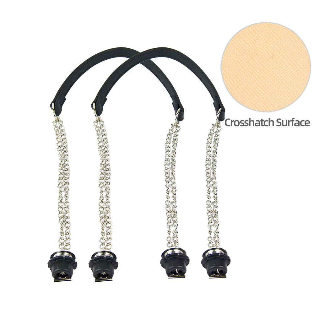 Silver Double-Chain Shoulder Bag Strap