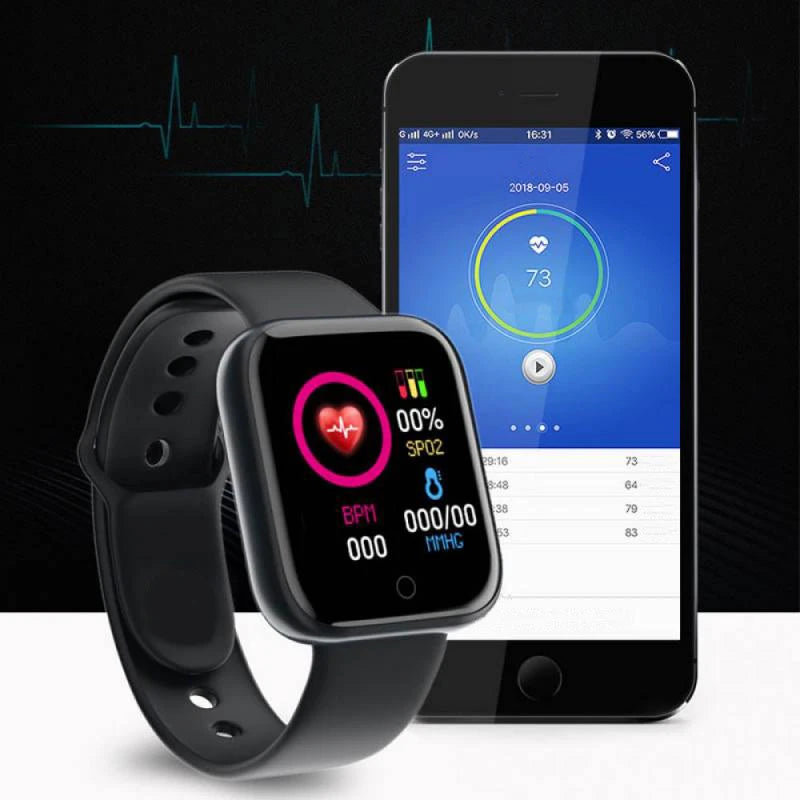 Men's Smartwatch Women's Sport Monitor Fitness Smart Watch Music Control Social APP Message Remind Consumer Electronic Watches