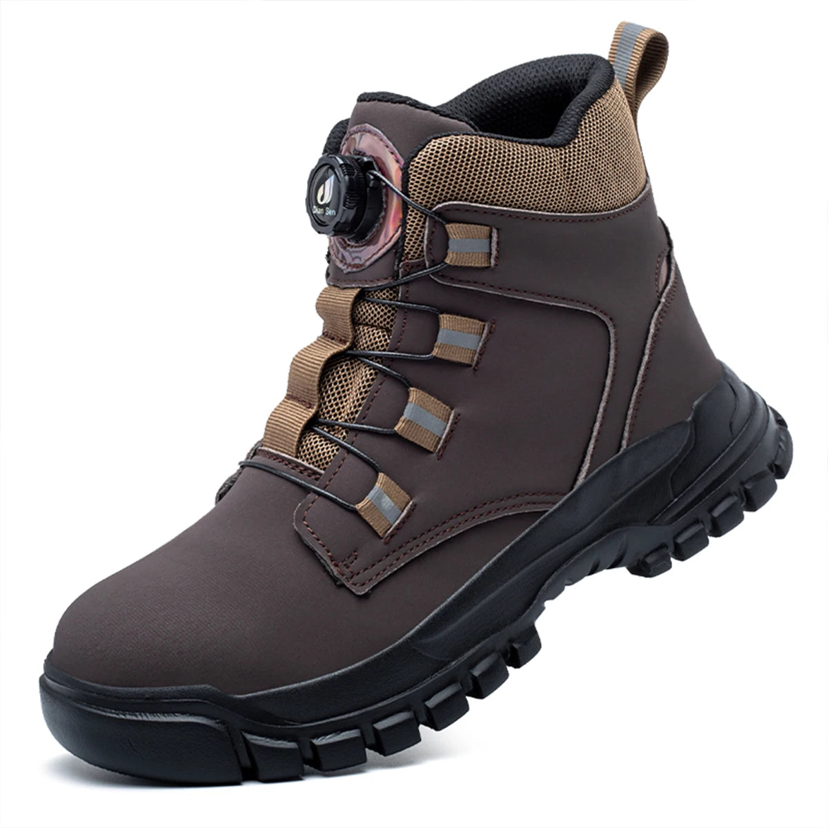 Men's Waterproof Steel-Toe Work Boots