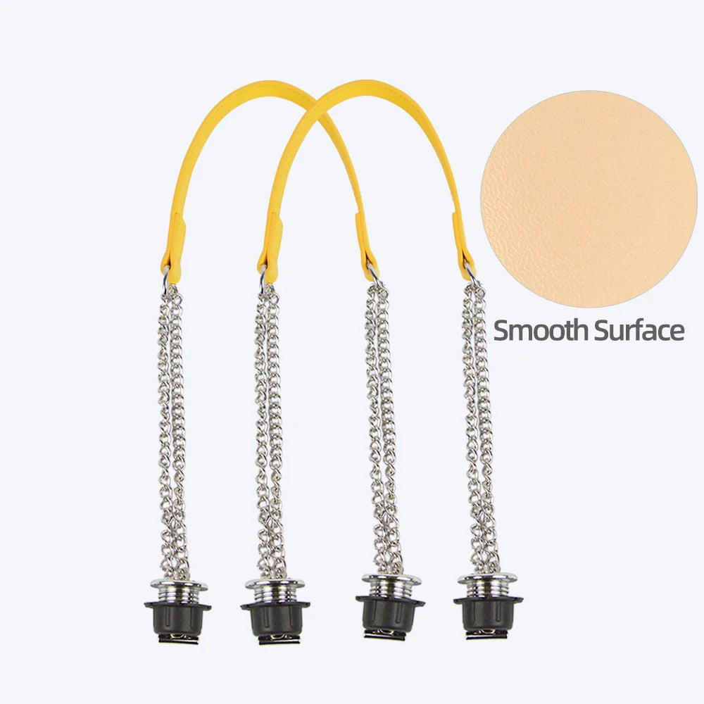 Silver Double-Chain Shoulder Bag Strap