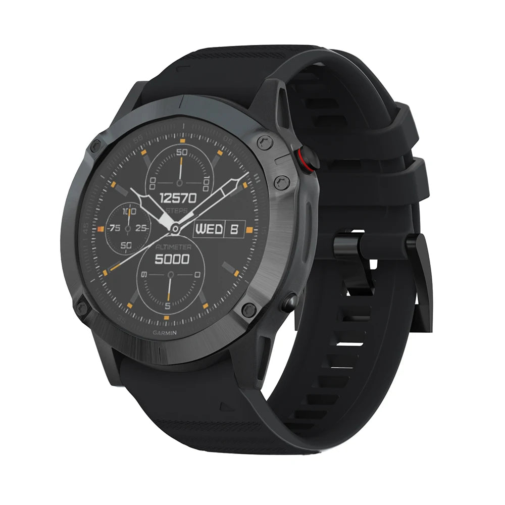 22mm 26mm Quick Fit Silicone Strap For Garmin Fenix 8/7/7X/6/6X Pro Replacement Watch Band For Garmin EPIX/Enduro 3