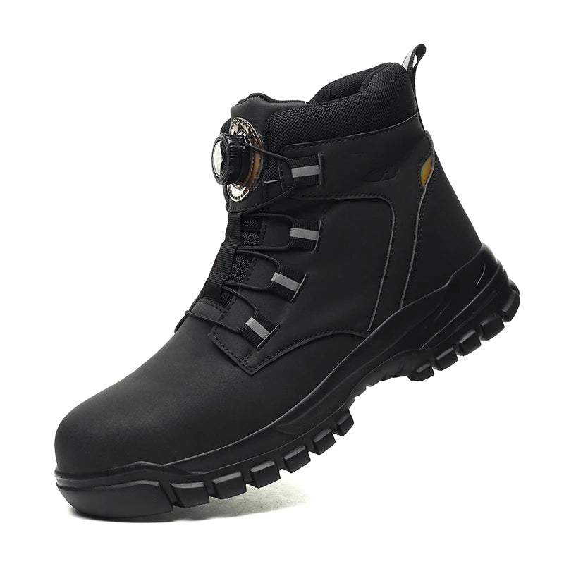 Men's Waterproof Steel-Toe Work Boots