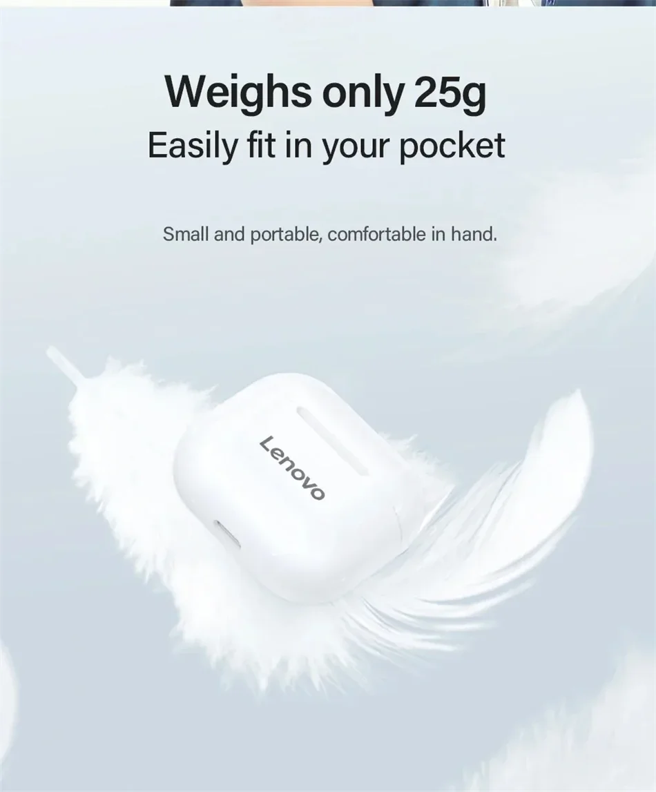 Original Lenovo LP40 Wireless Bluetooth5.4 Headphones TWS Earphones Touch Control Sport Headset Stereo Earbuds For Phone Android