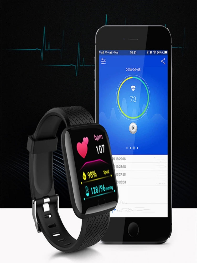 Men's Smartwatch Women's Sport Monitor Fitness Smart Watch Music Control Social APP Message Remind Consumer Electronic Watches