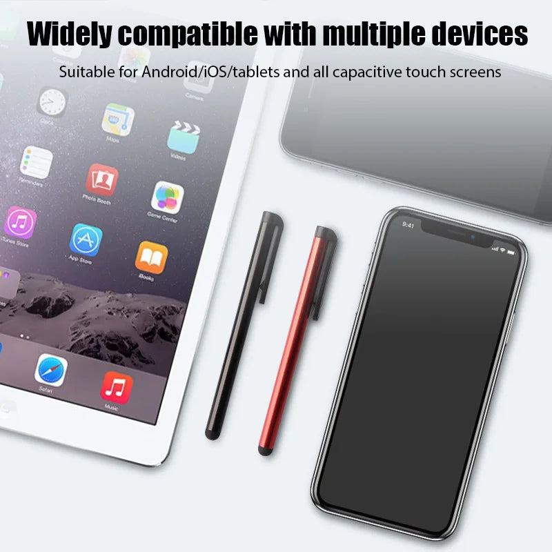 10pcs Universal Capacitive Stylus Tablet Screen Touch Pen for iPhone Pad Android Mobile Phone Rubber Tip Stylus
