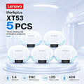 Lenovo XT53 Wireless Bluetooth 5.3 Earphones Gaming Low Latency Dual Mode Music Earbuds Sports In-Ear Headset With Mic New Gifts