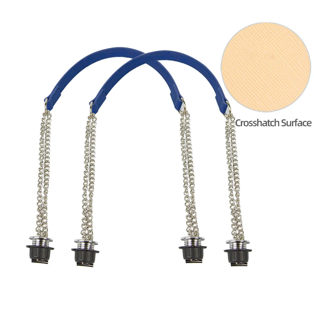 Silver Double-Chain Shoulder Bag Strap