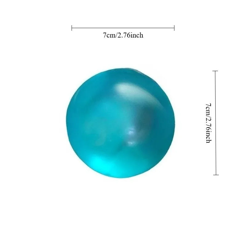 1pc Blue Maltose Squishy Transparent Slow Rebound Stress Relief Desk Ornament Sensory Fidget for Adults Home Decor Art Figurine