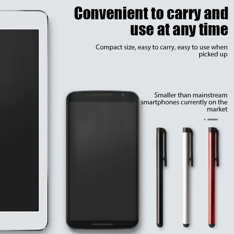 10pcs Universal Capacitive Stylus Tablet Screen Touch Pen for iPhone Pad Android Mobile Phone Rubber Tip Stylus