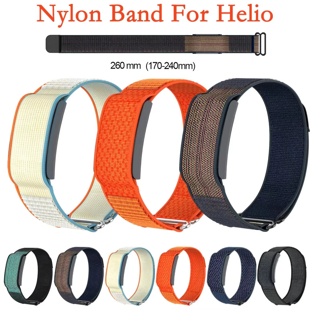 Nylon loop Band for Amazfit Helio Strap Original Nylon Wristband Sport Adjustable Band for Amazfit Helio smartwatch band