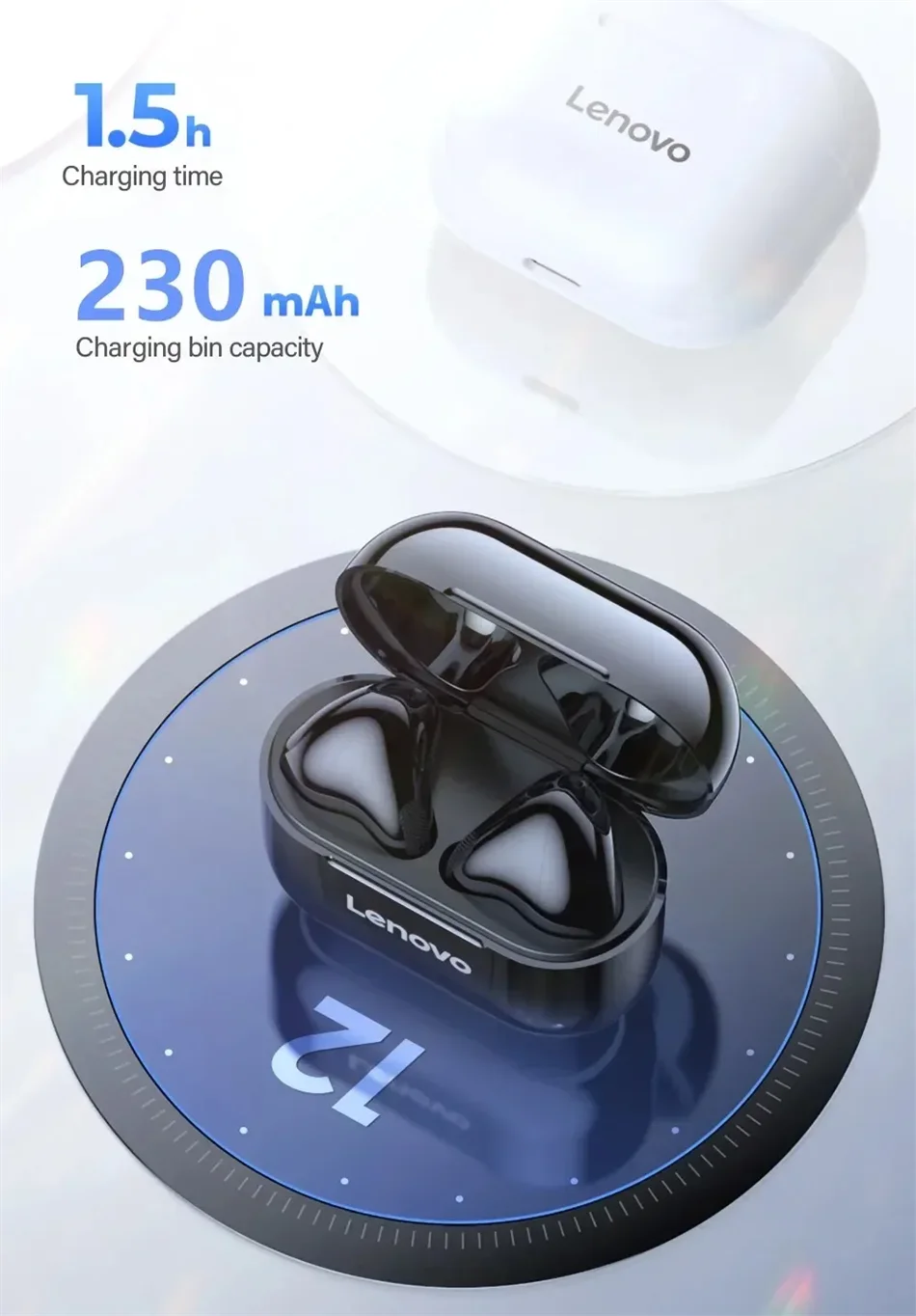 Original Lenovo LP40 Wireless Bluetooth5.4 Headphones TWS Earphones Touch Control Sport Headset Stereo Earbuds For Phone Android