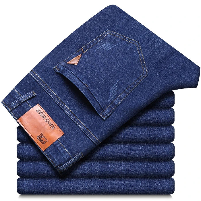 Men's Black Stretch Business Jeans