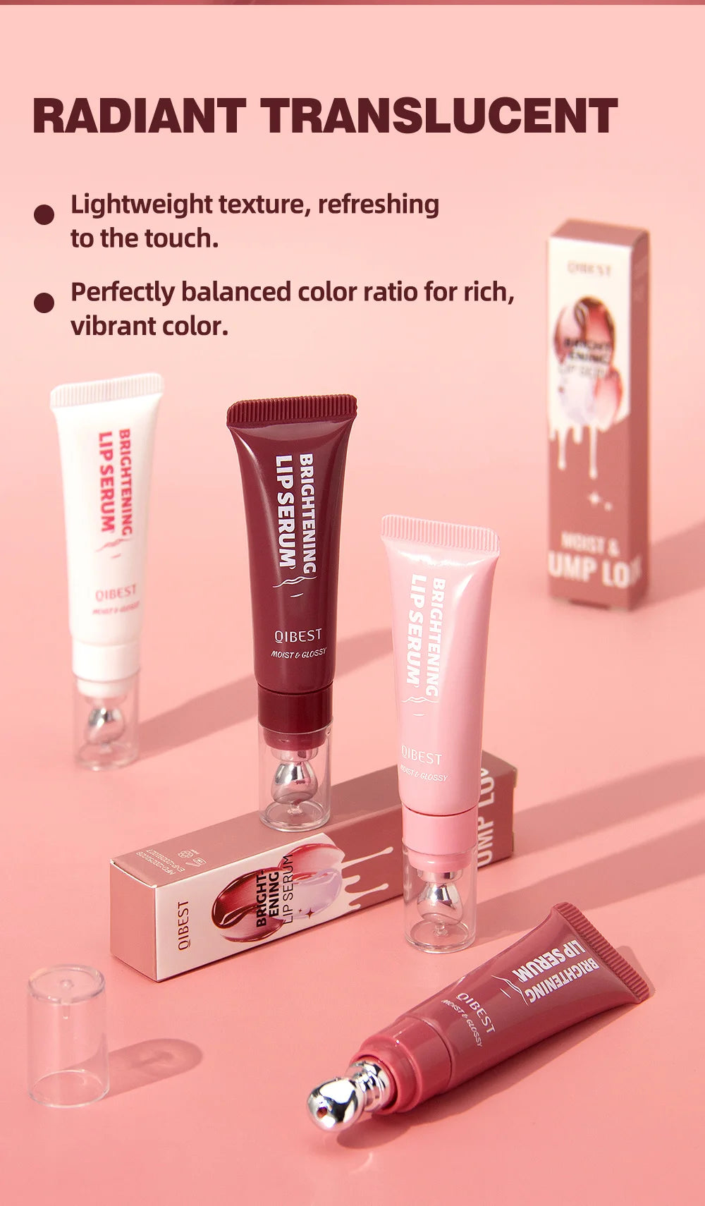 Moisturizing Lip Lotion Essence Volumizing Lip Glaze Women's Moisturizing and Moisturizing Natural Lip Gloss Hydrating Lip Gloss