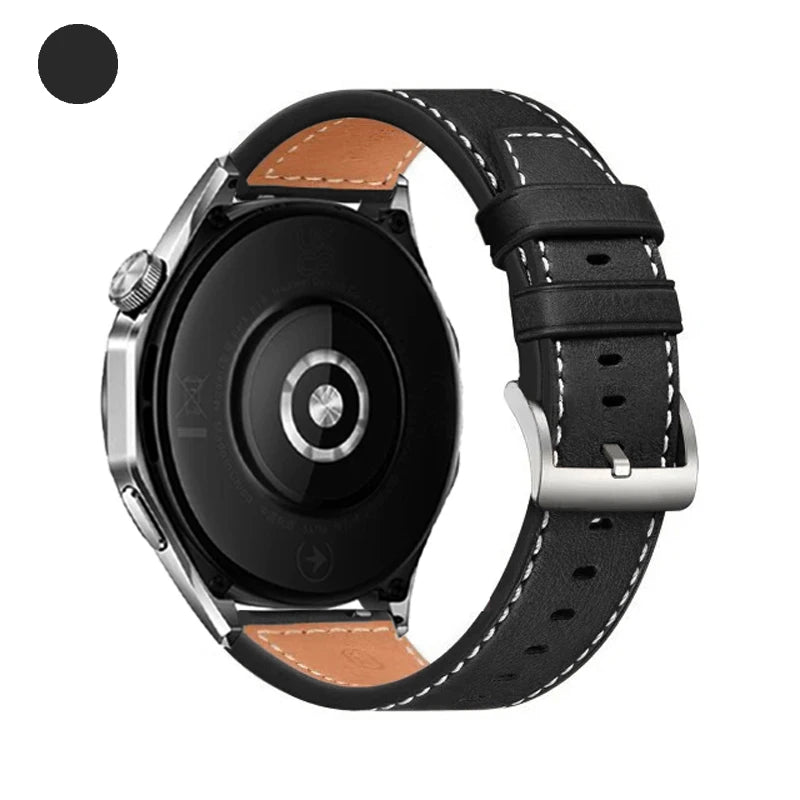 20mm 22mm Leather Watch Band For Huami Amazfit BALANCE 2 Sports Strap Amazfit Bip 6 5/Active 2 Replacement Wristband Accessories