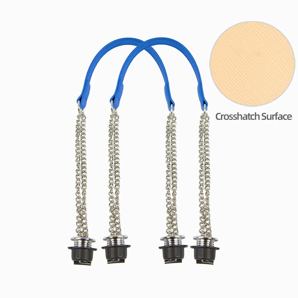 Silver Double-Chain Shoulder Bag Strap