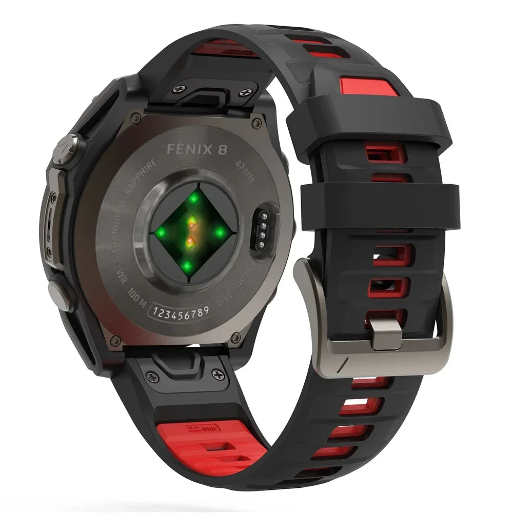 Fenix8 Watch Band For Garmin Fenix 8 47mm 51mm E 7 7X/Epix Pro/6 6X 5X Plus/Enduro 3 QuickFit 26mm 22mm Silicone Strap Bracelet