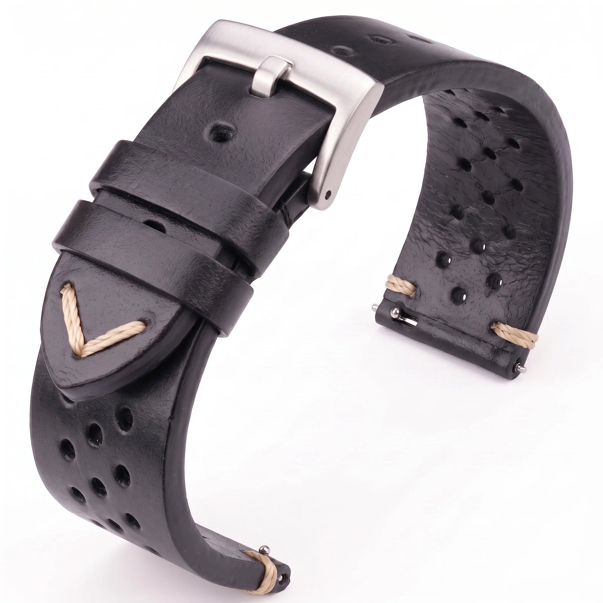 Handmade Cowhide Leather Watch Band 18-24mm